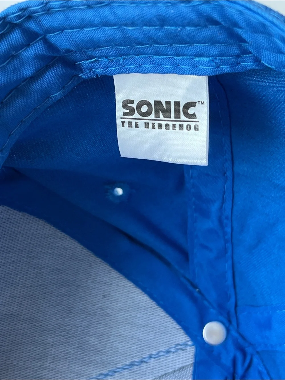 Sonic the Hedgehog 3D Big Face Ball Cap Embroidered Hat SnapBack 3D Ears NWOT